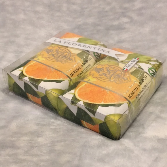 Citrus Scented Hand Soap Made in Italy by La Florentina Set of Two 7oz Bars NWT - Picture 6 of 16